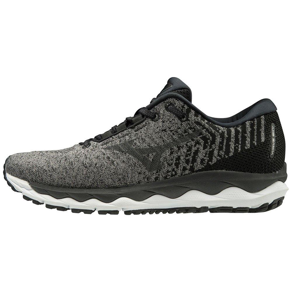 Mizuno Men's Running Shoes WAVE SKY WAVEKNIT 3 Black/Grey - FZVRNXW-40